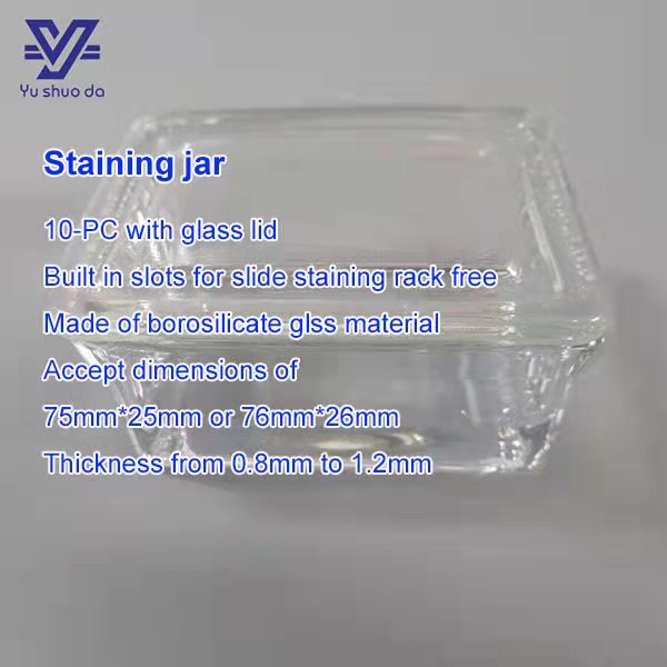 5 pieces histology slide staining jar