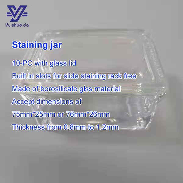 5 pieces histology slide staining jar