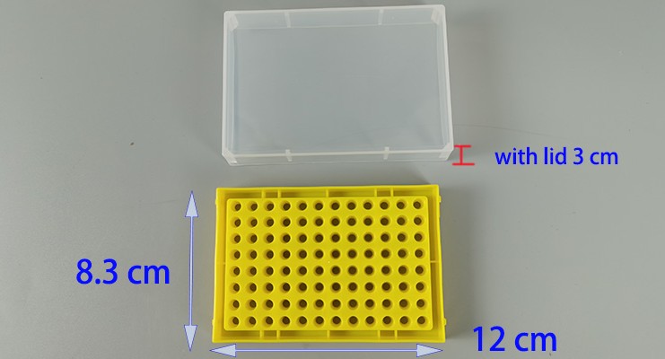 Plastic PCR tube box 