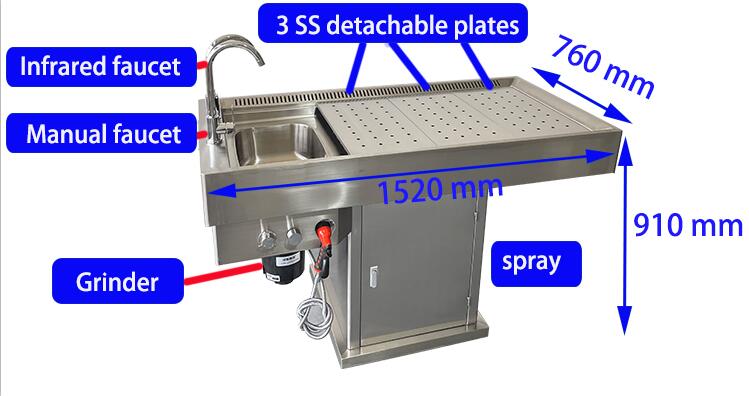 autopsy dissecting table