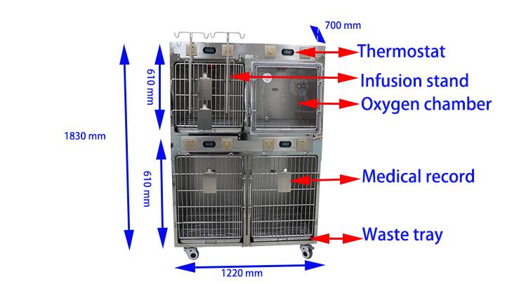 veterinary icu cage