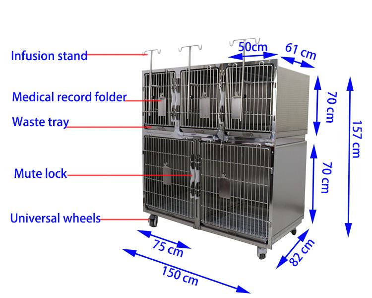 stainless pet cage