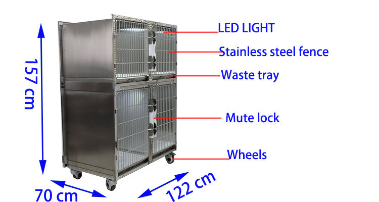 pet metal stack cage