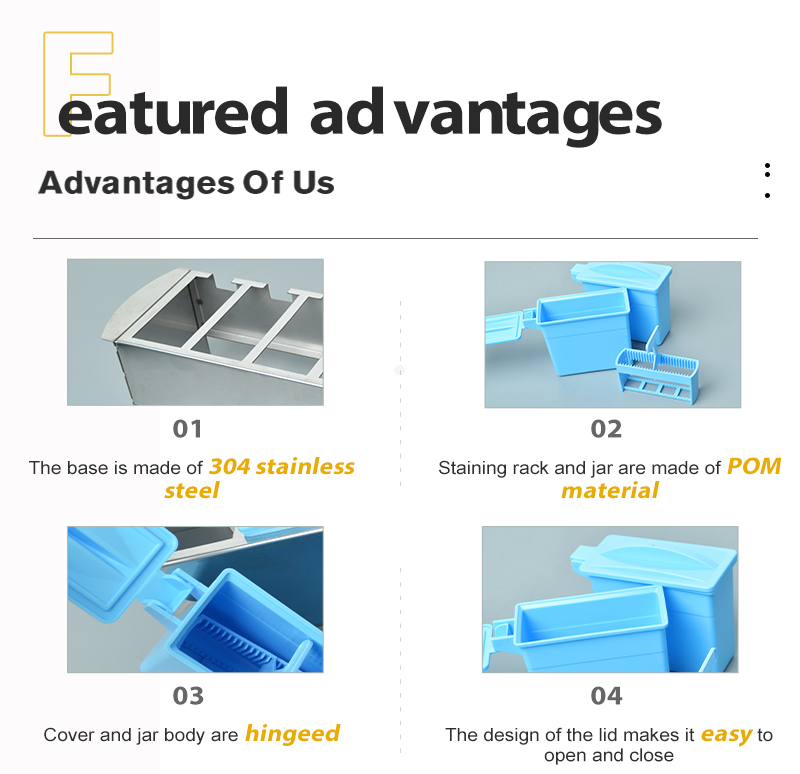 slide staining jar and rack