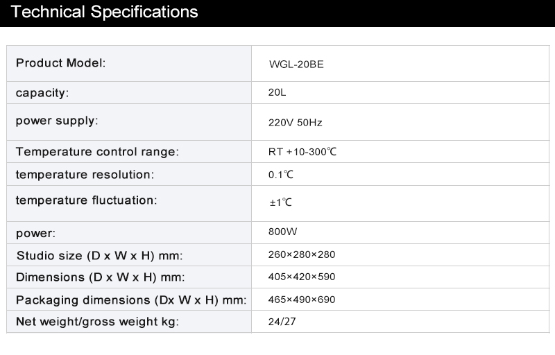 blast forced air drying oven