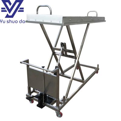 manual hydraulic mortuary lift