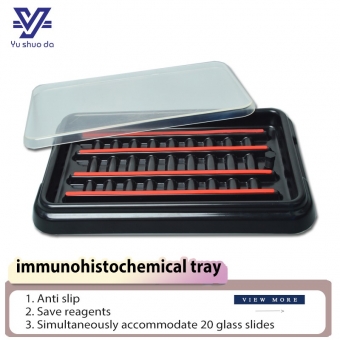Slide Staining Tray with Lid