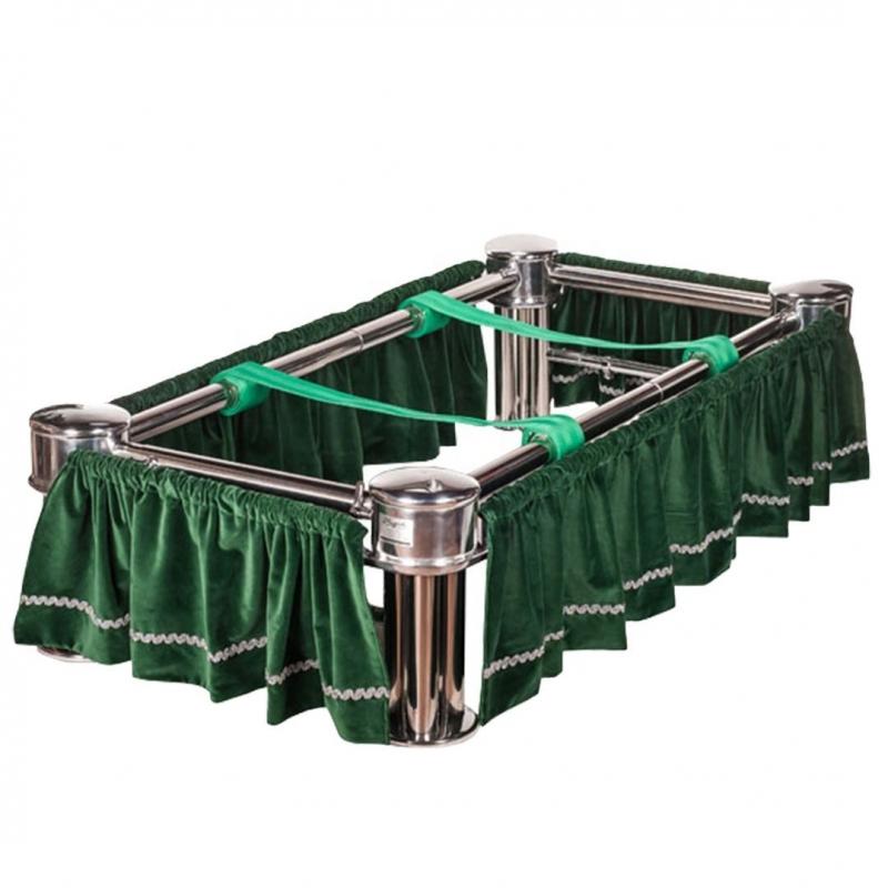 Casket Lowering Device with Stand, Telescopic Stainless Steel Grave Lowering Machine for Cemetery