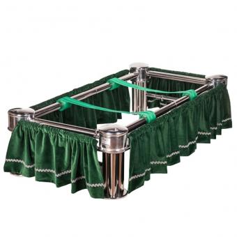 Casket Lowering Device with Stand, Telescopic Stainless Steel Grave Lowering Machine for Cemetery