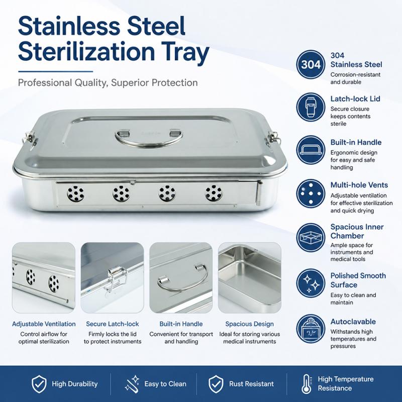 Stainless Steel Sterilization Tray
