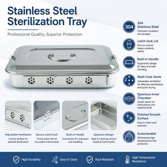 Stainless Steel Sterilization Tray