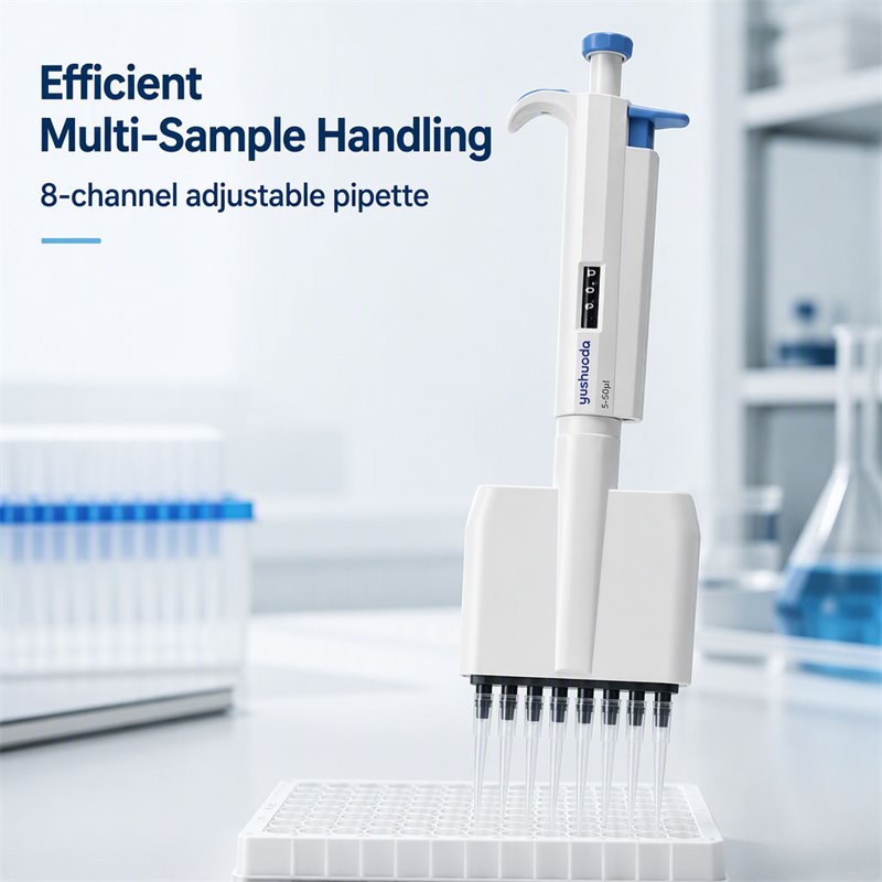 8 channel pipette multi-sample handling on 96-well plate