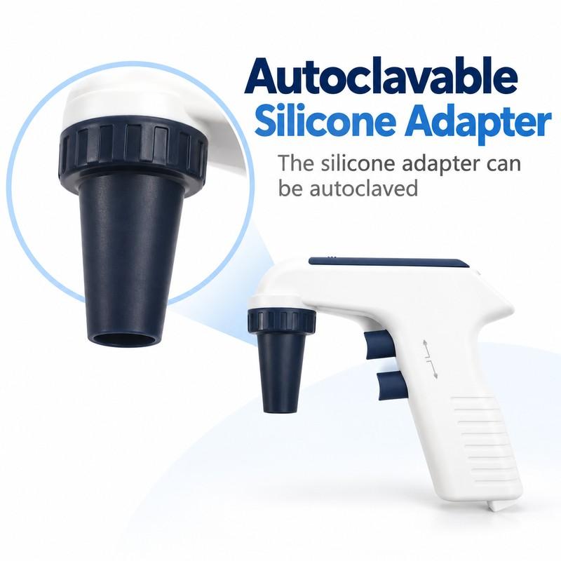 digital electronic pipette controller laboratory liquid handling tool