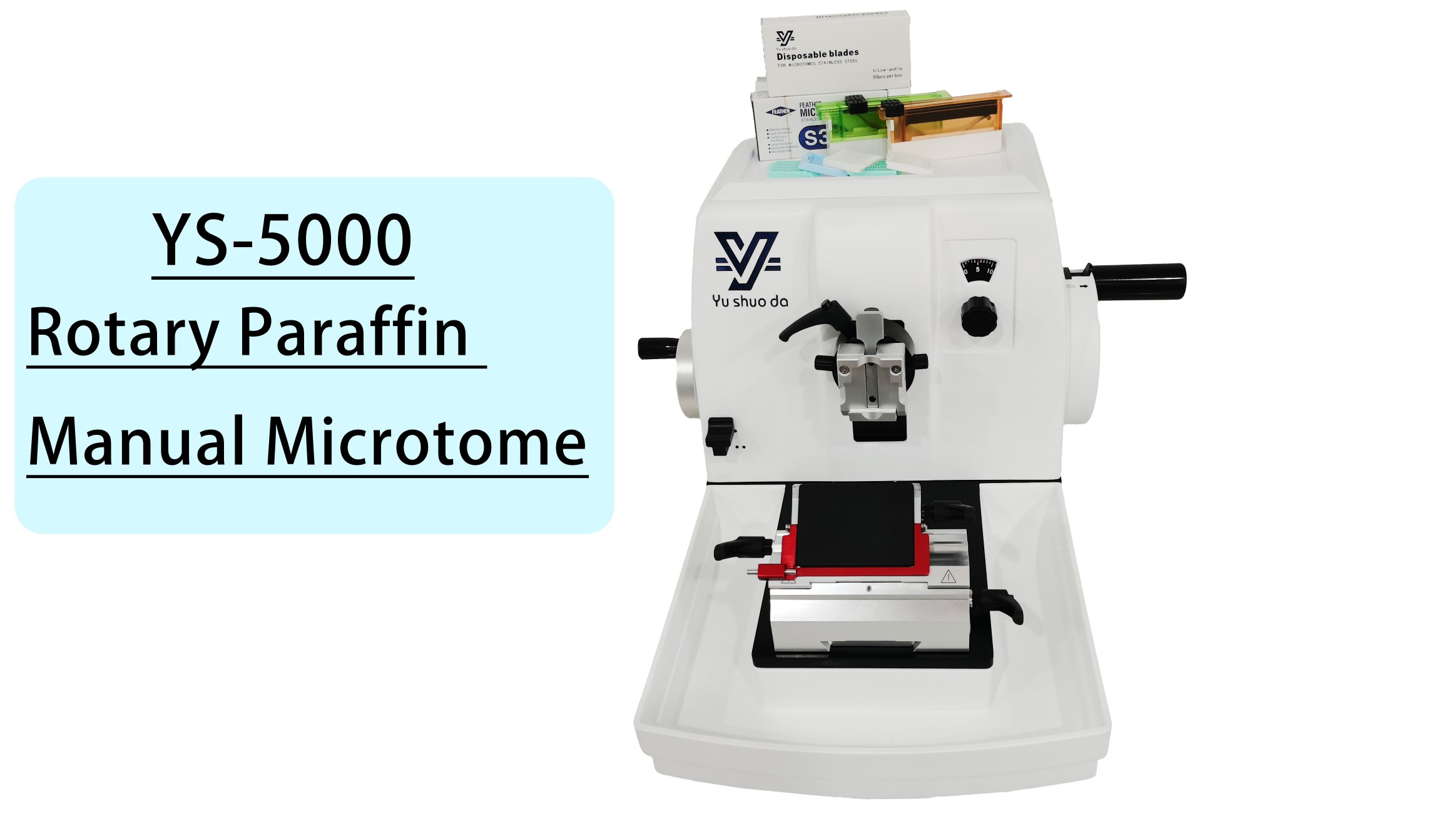 laboratory pathological tissue manual rotary paraffin microtome