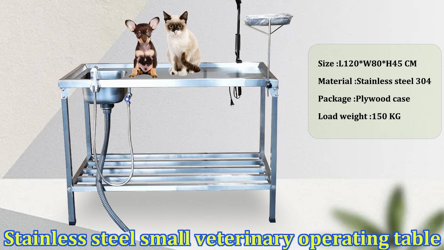 YUSHUDOA Pet hospital stainless steel use little size autopsy table