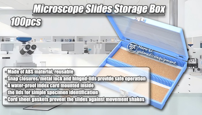100 Pcs with Metal Lock with Cork Mat Slide Storage Box