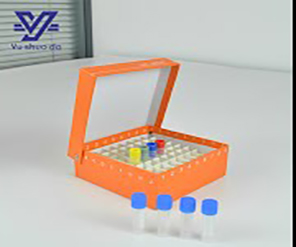 Laboratory 2ml/5ml Vials 81 Wells Cardboard Cryogenic Storage Box with Grid Insert