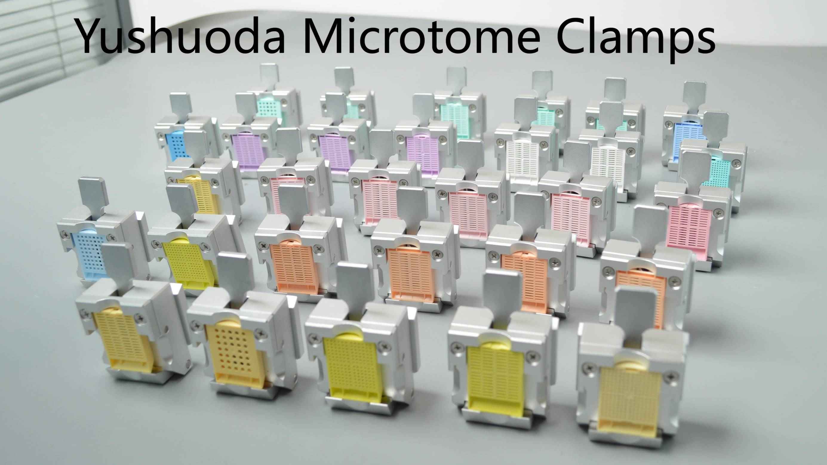 laboratory pathological aluminum alloy embedding cassettes microtome clamp
