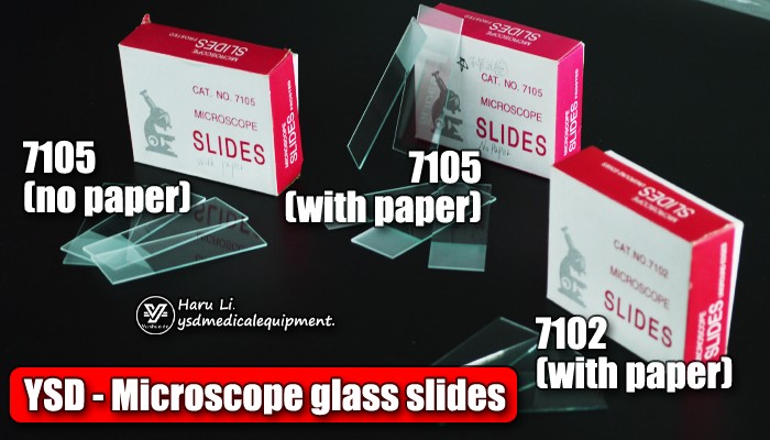 Glass microscope glass slide