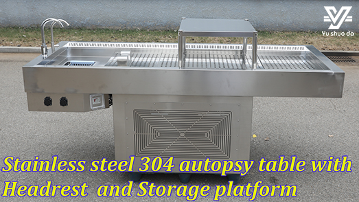 YUSHUODA stainless steel 304 mortuary equipment autopsy table 1