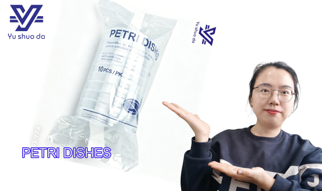 Laboratory Use Disposable Sterile Plastic 90mm High Transparency Petri Dish
