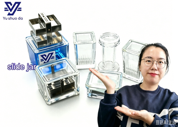 Biological Lab Reusable Tissue Microscope Slide Staining Jar with Lid