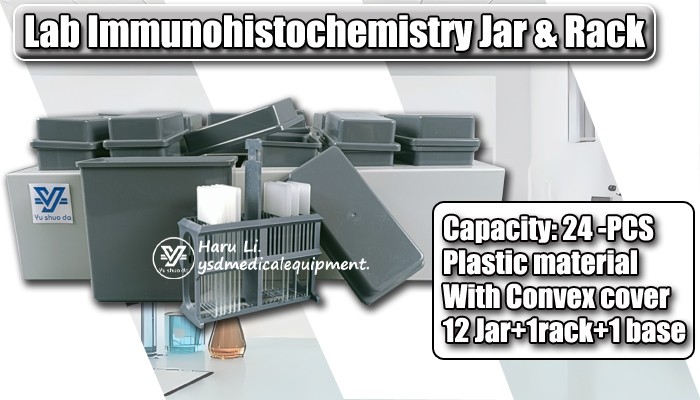24pcs slide staining jar and rack