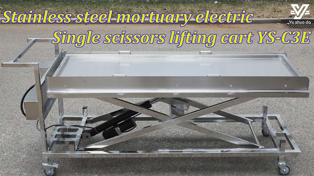 stainless steel 304 single scissors lifting cart YS-C3E